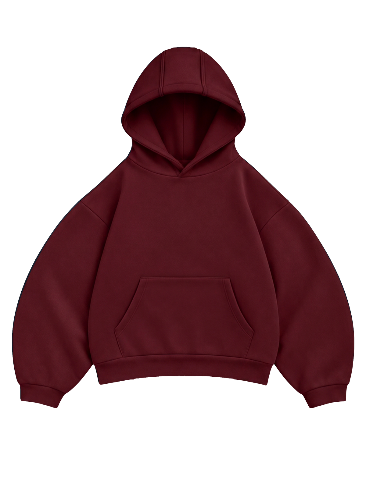 BURGUNDY BOXY FIT hoodie