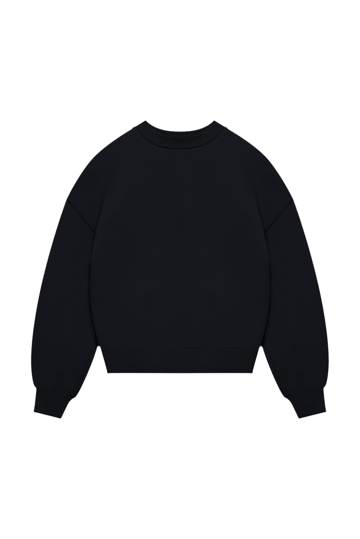 BLACK BOXY FIT sweatshirt