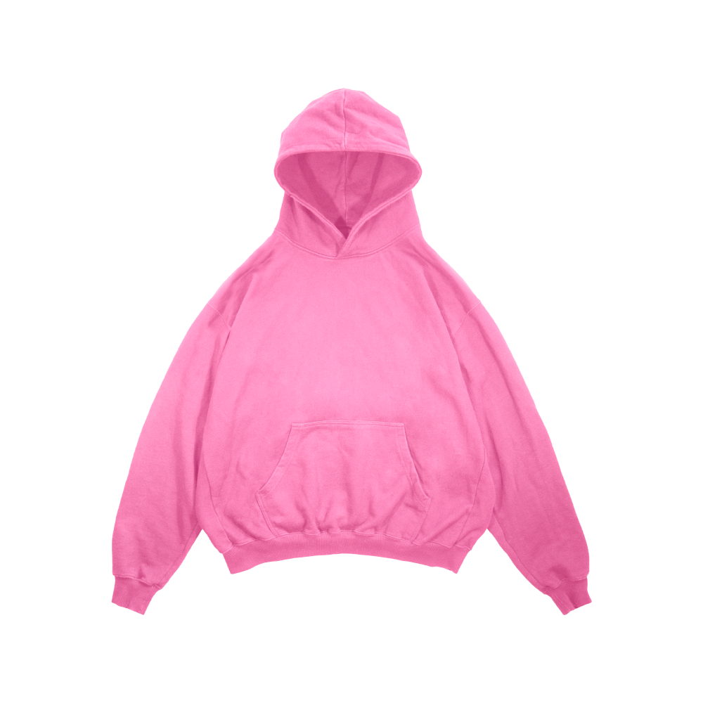 PINK BASIC OVERSIZED hoodie