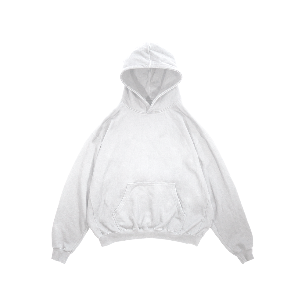 WHITE BASIC OVERSIZED hoodie