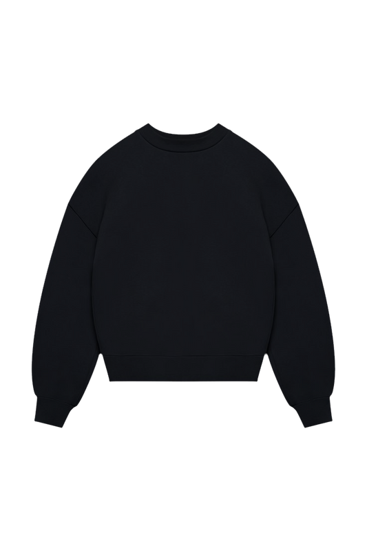 BLACK BOXY FIT sweatshirt