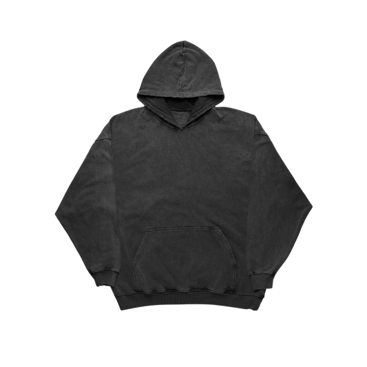 WASHED GREY BASIC OVERSIZED hoodie