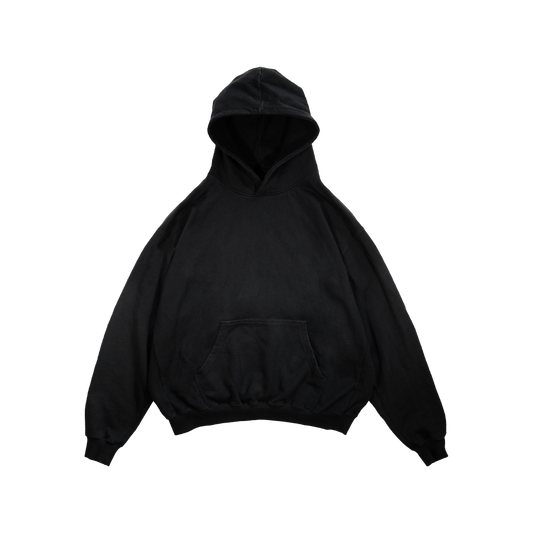 BLACK BASIC OVERSIZED hoodie